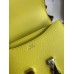 Hermes Constance 18 Handmade Bag In Lime Epsom Calfskin