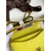 Hermes Constance 18 Handmade Bag In Lime Epsom Calfskin