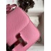 Hermes Constance 18 Handmade Bag In Pink Epsom Calfskin