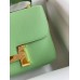 Hermes Constance 18 Handmade Bag In Vert Criquet Epsom Calfskin