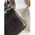 Hermes Constance 18 Handmade Bag In Black Lizard Leather