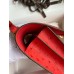 Hermes Constance 18 Handmade Bag In Red Ostrich Leather