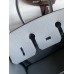 Hermes Birkin 25 Retourne Handmade Bag In Blue Glacier Clemence Leather