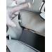 Hermes Birkin 25 Retourne Handmade Bag In Blue Glacier Clemence Leather