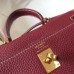 Hermes Kelly 20cm Bag In Bordeaux lemence Leather GHW