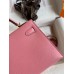 Hermes Kelly Mini II Sellier Handmade Bag In Rose Confetti Chevre Mysore Leather