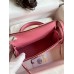 Hermes Kelly Mini II Sellier Handmade Bag In Rose Confetti Chevre Mysore Leather