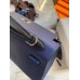 Hermes Kelly Sellier 25 Bicolor Bag in Blue Saphir and Blue France Epsom Calfskin