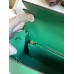 Hermes Kelly Sellier 25 Handmade Bag In Vert Vertigo Epsom Calfskin