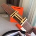 Hermes H Au Carre Belt Buckle & Brown 32mm Strap