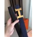 Hermes Constance Belt Buckle & Blue Epsom 38 MM Strap