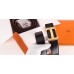Hermes H Belt Buckle & Orange 32mm Clemence Strap