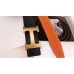 Hermes H Belt Buckle & Orange 32mm Clemence Strap