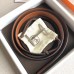 Hermes H dAncre Reversible Belt In Brown/Noir Leather