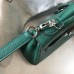 Hermes Kelly 20cm Bag In Vert Vertigo Clemence Leather PHW