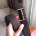 Hermes H dAncre Reversible Belt In Cafe/Noir Leather