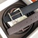 Hermes H dAncre Reversible Belt In Cafe/Noir Leather