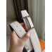 Hermes H dAncre Reversible Belt In Black/White Epsom Leather