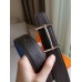 Hermes H dAncre Reversible Belt In Indigo/Black Epsom Leather
