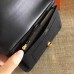 Hermes Dogon Duo Wallet In Black Clemence Leather