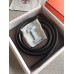 Hermes Quizz 32mm Reversible Belt In Grey Clemence Leather