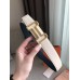Hermes Tonight 38MM Reversible Belt In Navy/White Epsom Leather