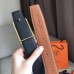 Hermes Officier Belt Buckle & Brown 38MM Strap