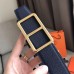 Hermes Officier Belt Buckle & Navy 38MM Strap