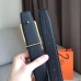 Hermes Officier Belt Buckle & Black 38MM Strap