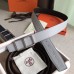 Hermes Officier Belt Buckle & White 38MM Strap