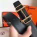 Hermes Royal 38MM Reversible Belt In Cafe Clemence Leather