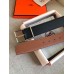 Hermes Brown Saddle 38MM Reversible Belt