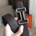Hermes Tonight 38MM Reversible Belt In Cafe Clemence Leather