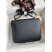 Hermes Constance 24 Handmade Bag In Black Epsom Calfskin
