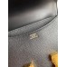 Hermes Constance 24 Handmade Bag In Black Epsom Calfskin