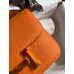 Hermes Constance 24 Handmade Bag In Orange Epsom Calfskin