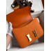 Hermes Constance 24 Handmade Bag In Orange Epsom Calfskin