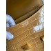 Hermes Constance 24 Handmade Bag In Beige Shiny Alligator Leather