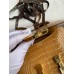 Hermes Constance 24 Handmade Bag In Beige Shiny Alligator Leather