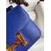 Hermes Constance 24 Handmade Bag In Blue Electric Epsom Calfskin