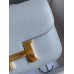 Hermes Constance 24 Handmade Bag In Blue Lin Epsom Calfskin
