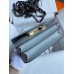 Hermes Constance 24 Handmade Bag In Blue Lin Epsom Calfskin