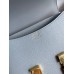 Hermes Constance 24 Handmade Bag In Blue Lin Epsom Calfskin