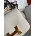 Hermes Constance 24 Handmade Bag In Craie Epsom Calfskin