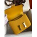 Hermes Constance 24 Handmade Bag In Jaune Ambre Epsom Calfskin