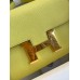 Hermes Constance 24 Handmade Bag In Lime Epsom Calfskin