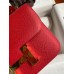 Hermes Constance 24 Handmade Bag In Red Epsom Calfskin
