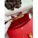 Hermes Constance 24 Handmade Bag In Red Epsom Calfskin