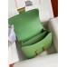 Hermes Constance 24 Handmade Bag In Vert Criquet Epsom Calfskin