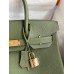 Hermes Birkin 30 Retourne Handmade Bag In Canopee Clemence Leather